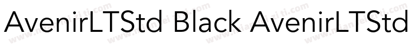 AvenirLTStd Black AvenirLTStd Light字体转换